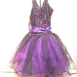 Dark purple ballerina dress